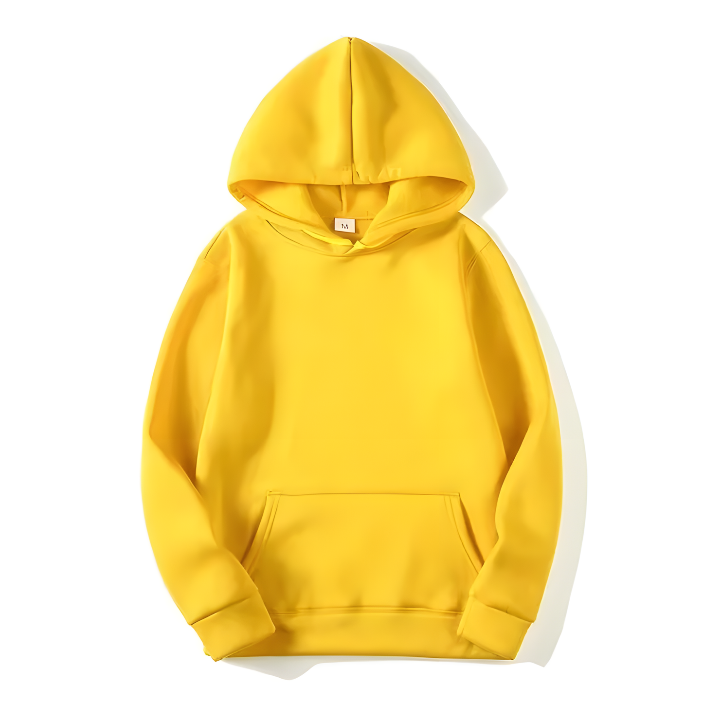 Yellow Unisex Regular Fit Hoodie