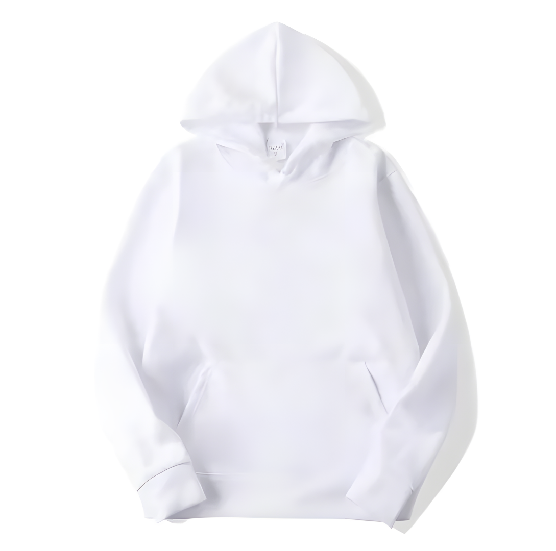 White Unisex Regular Fit Hoodie