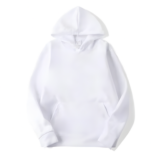 White Unisex Regular Fit Hoodie